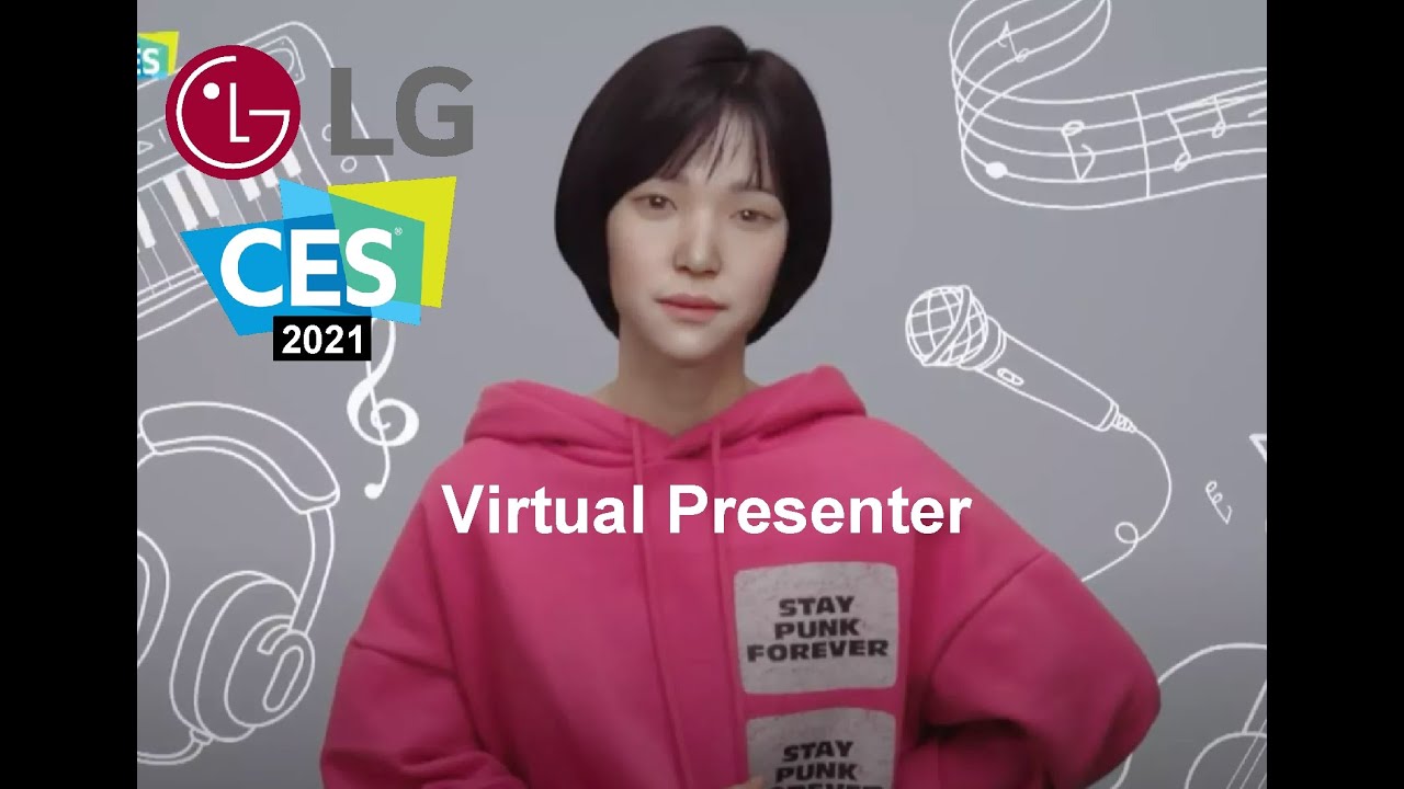 LG CES 2021- Reah Keem - Virtual CG Presenter