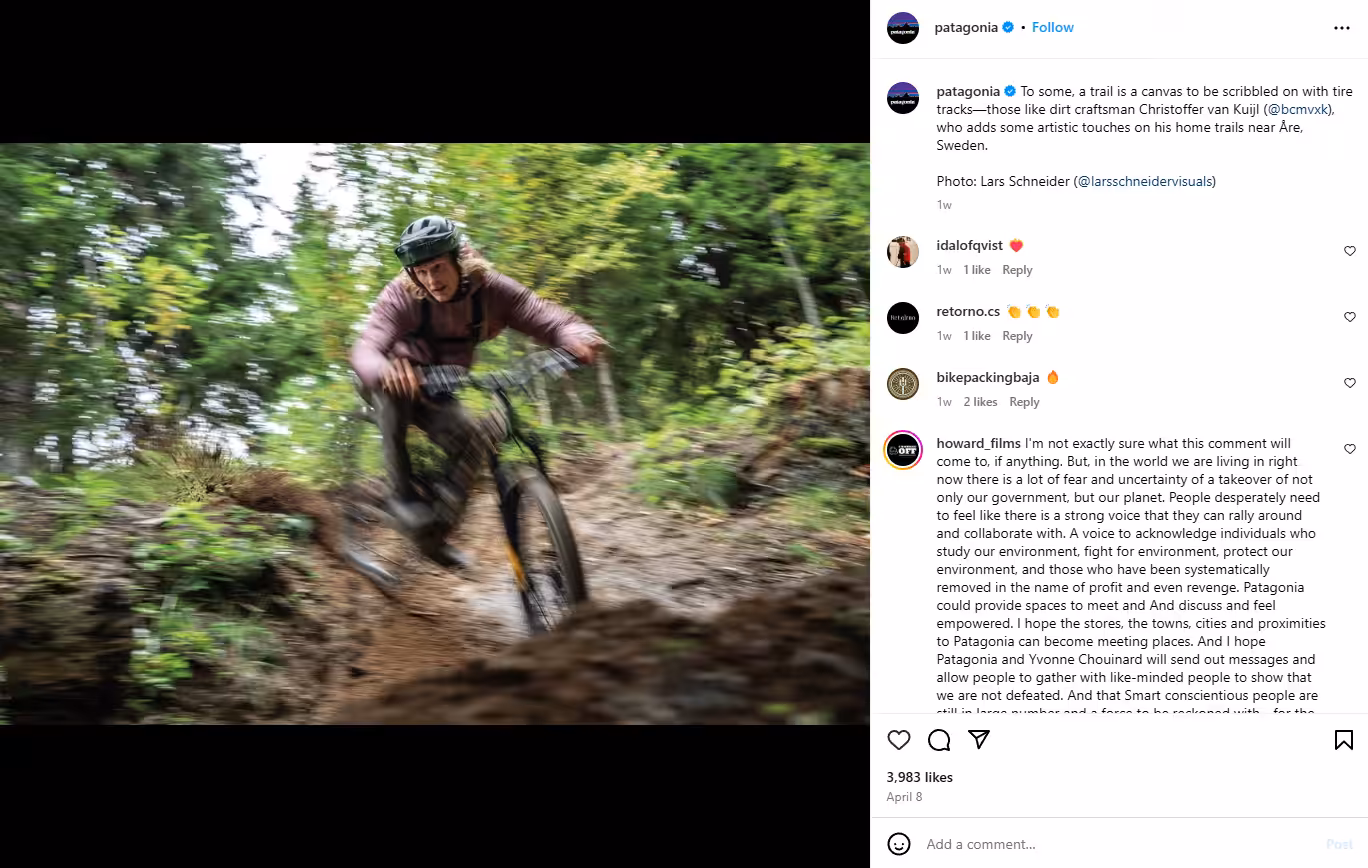 Why Is Content Moderation Important for User-Generated Campaigns? 14 Patagonia social post