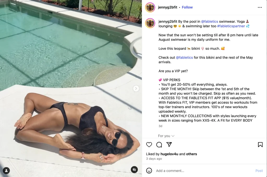 Fabletics micro influencer campaigns