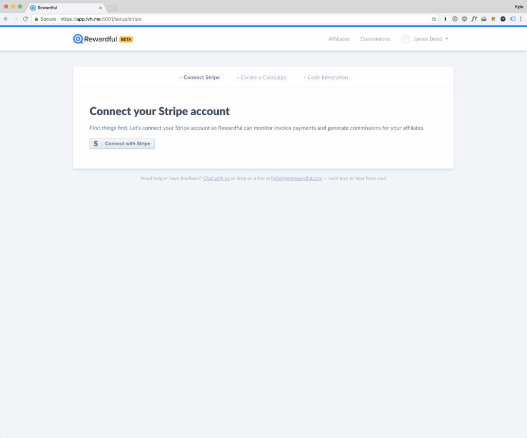 Connect your Stripe account to Rewardful