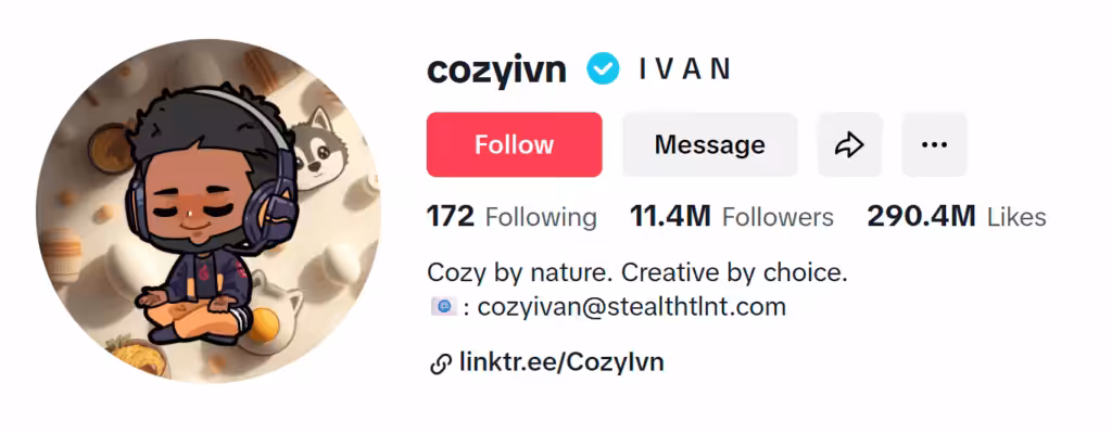 tiktok food influencer cozyivn