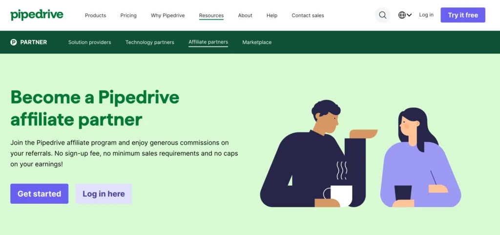 Pipedrive affiliate program