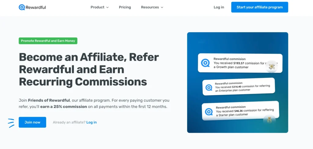 Rewardful affiliate program
