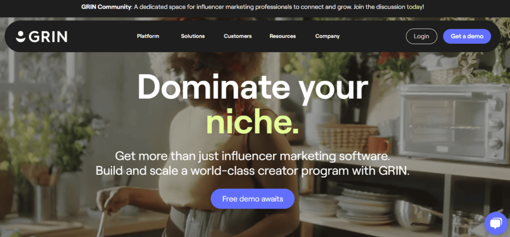 GRIN influencer marketing software Upfluence alternative