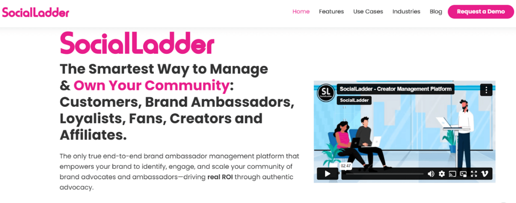 brand ambassador management platform SocialLadder 