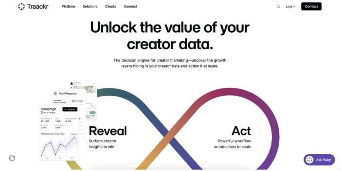 Traackr creator data analysis paltform