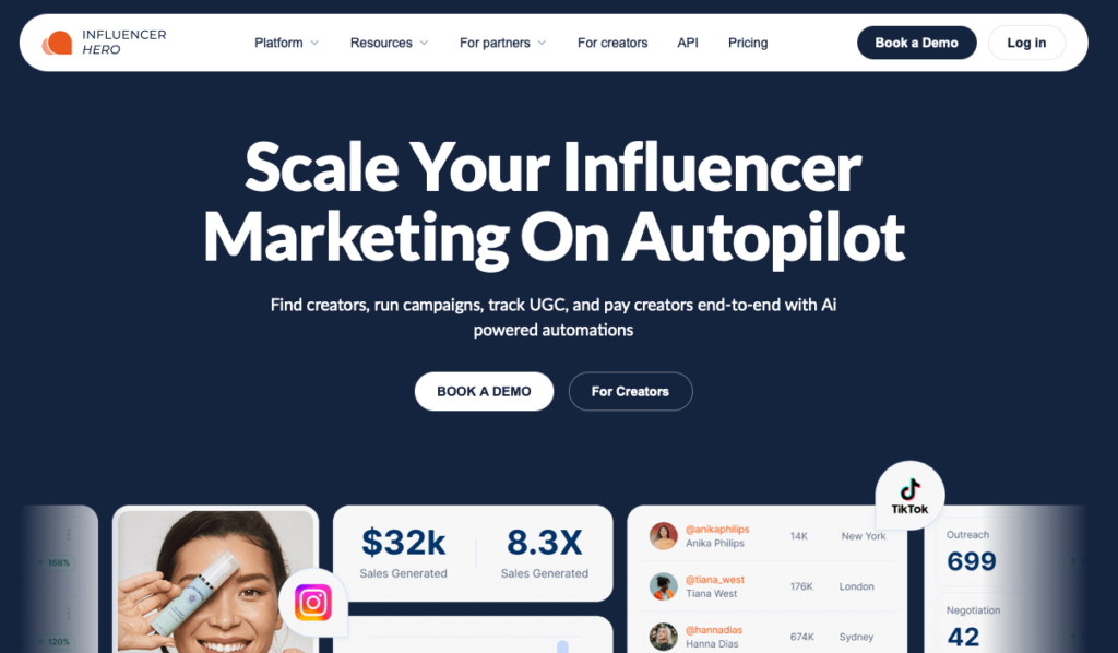 best influencer search tools Influencer Hero