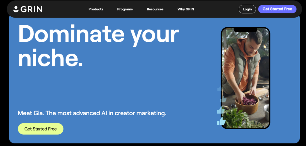 GRIN best influencer search tool for Shopify ecommerce brands