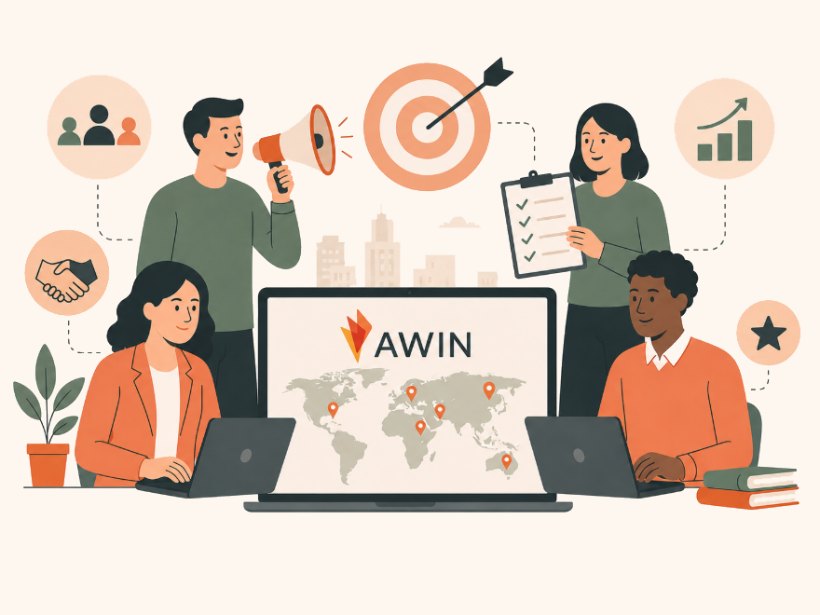 Vivian Agency team managing an Awin affiliate network program